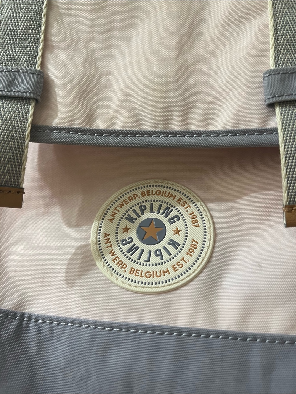 Kipling Pink and Gray Everyday Backpack - Picture 2 of 10